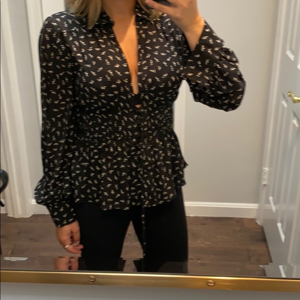 Free people print top